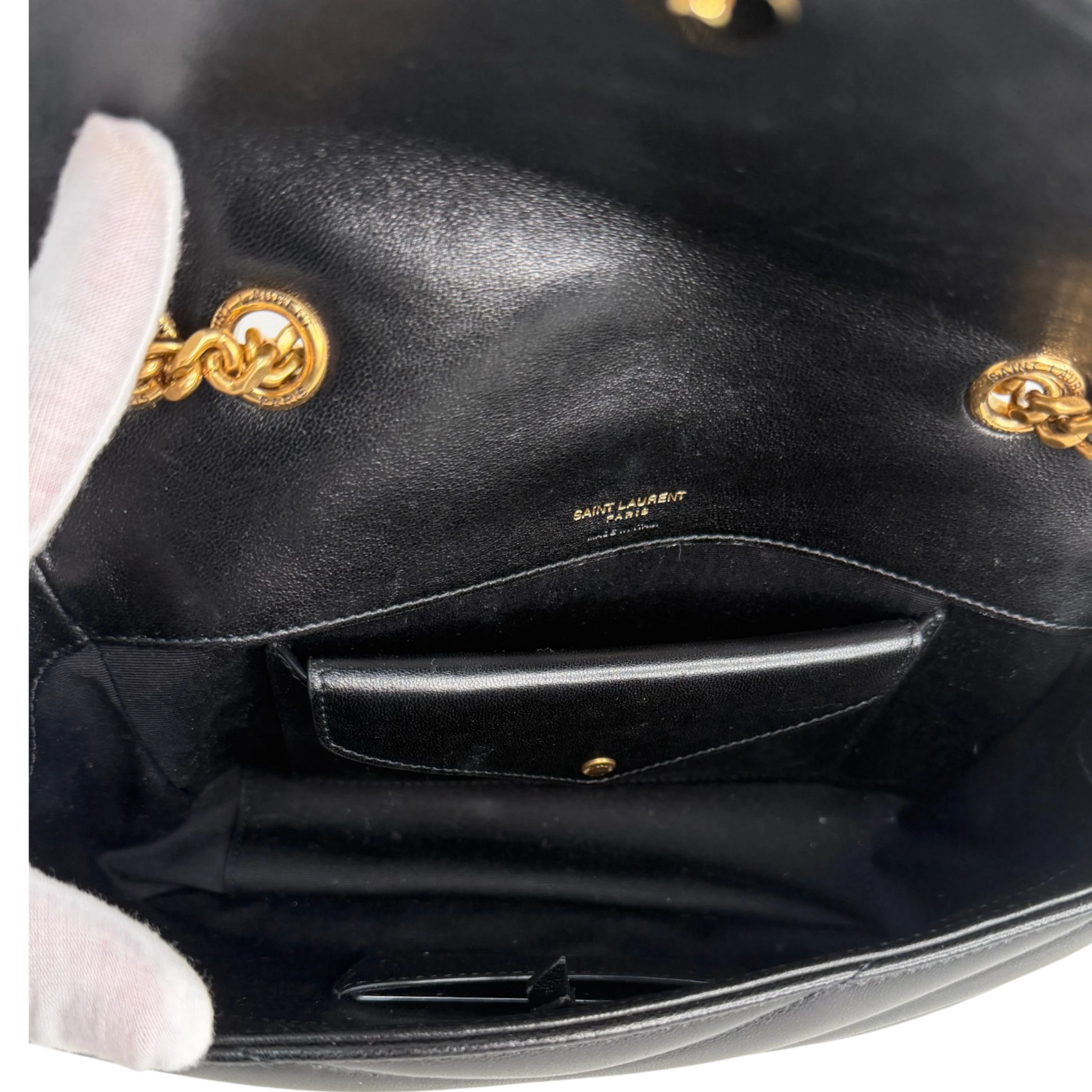 Saint Laurent LouLou Small Lammleder schwarz 2025 Saint Laurent