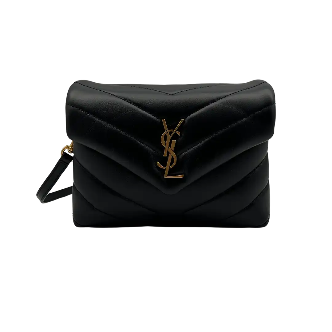 Saint Laurent YSL LouLou Toy schwarz goldene Hardware Leder /neuwertig Saint Laurent