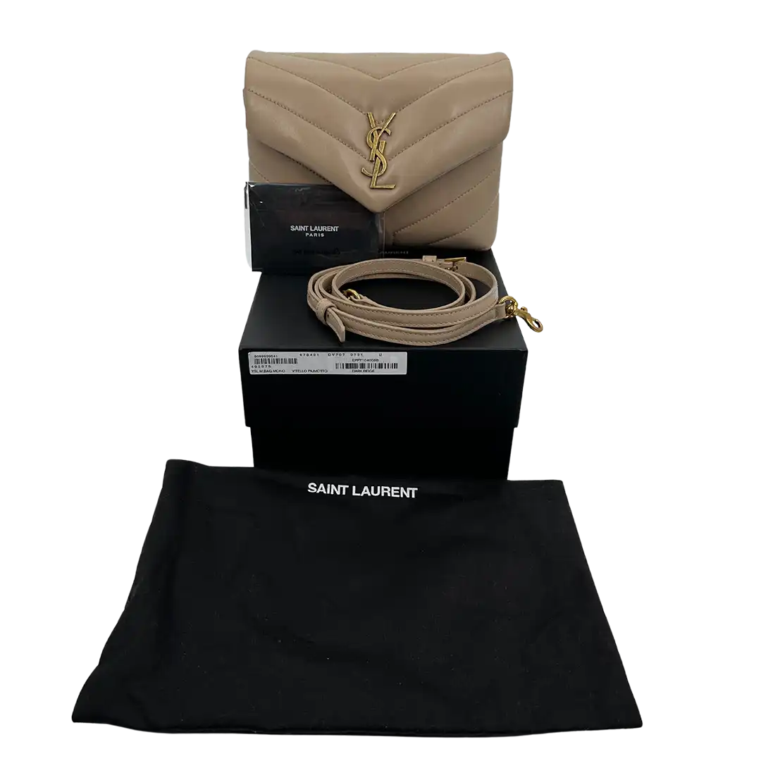 Saint Laurent YSL LouLou Toy dark beige Leder /neuwertig Saint Laurent