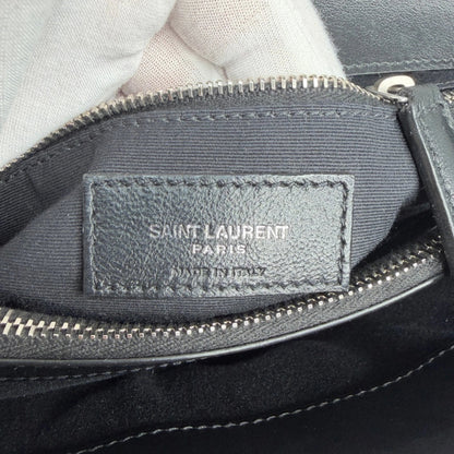Saint Laurent LouLou Medium Leder schwarz silberne Hardware Fullset Saint Laurent