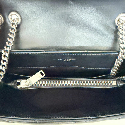 Saint Laurent YSL LouLou Small schwarz silberne Hardware / neuwertig Saint Laurent