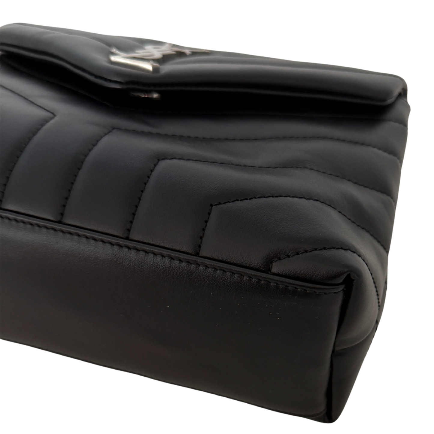 Saint Laurent YSL LouLou Small schwarz silberne Hardware / neuwertig Saint Laurent