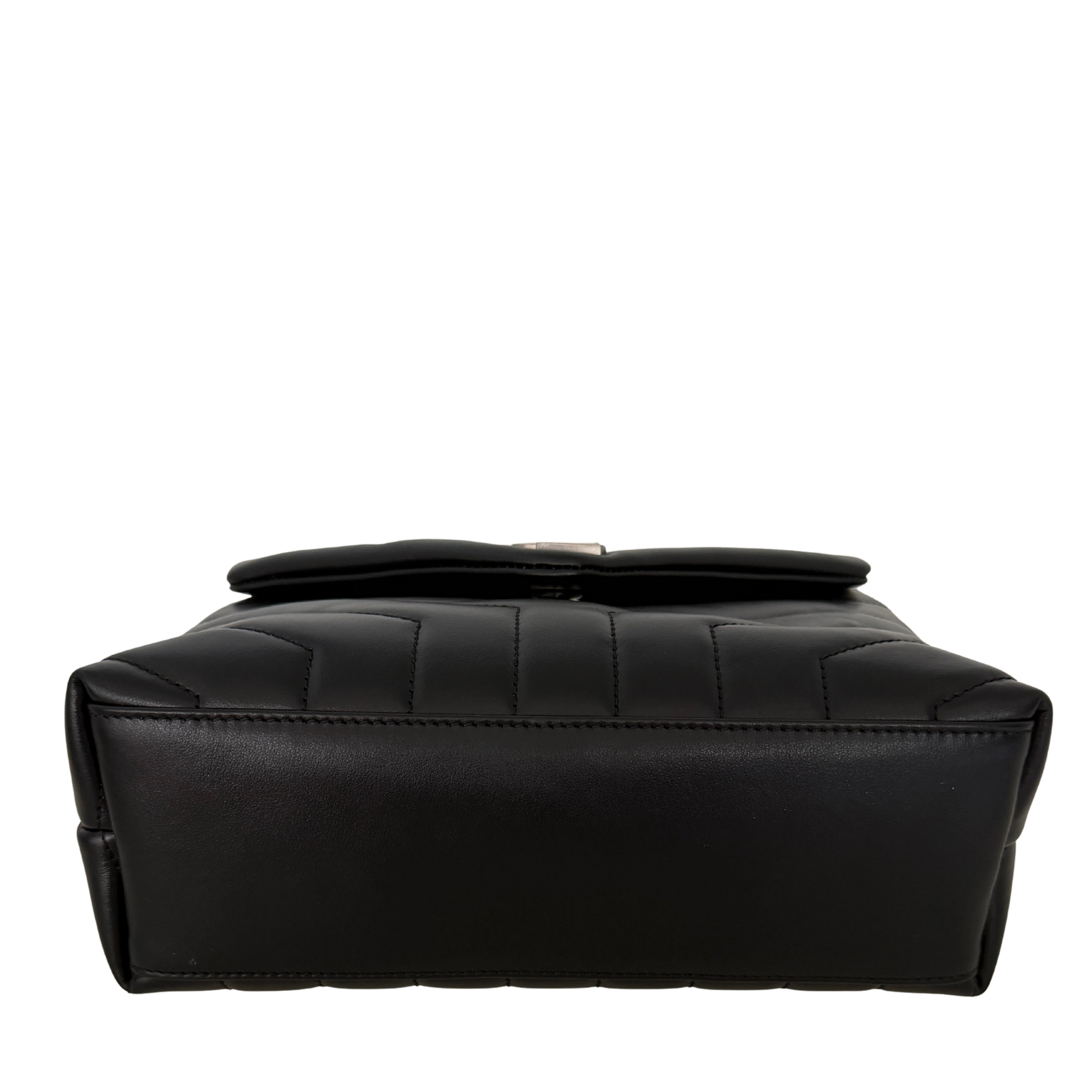 Saint Laurent YSL LouLou Small schwarz silberne Hardware / neuwertig Saint Laurent