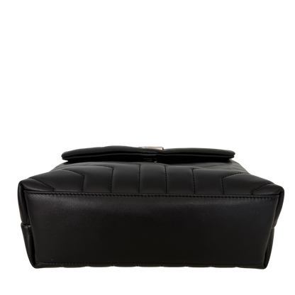 Saint Laurent YSL LouLou Small schwarz silberne Hardware / neuwertig Saint Laurent