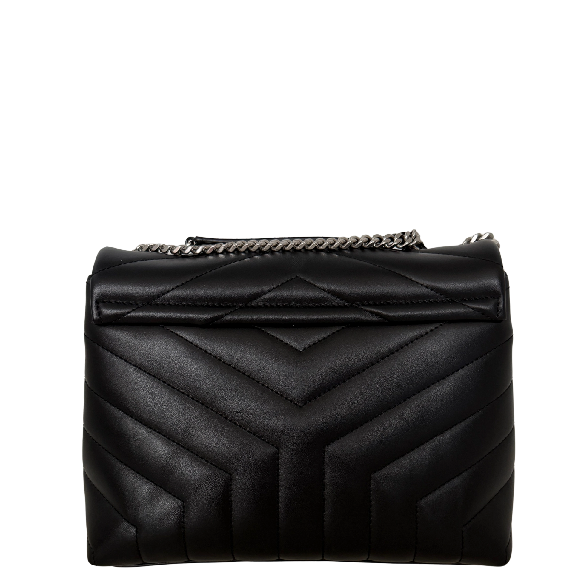 Saint Laurent YSL LouLou Small schwarz silberne Hardware / neuwertig Saint Laurent