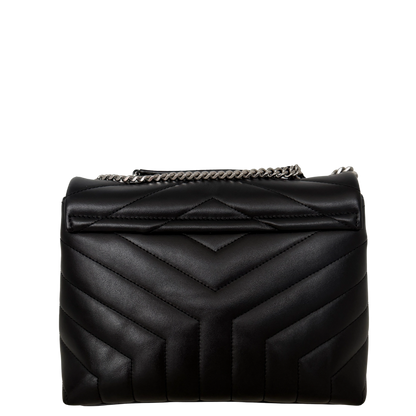 Saint Laurent YSL LouLou Small schwarz silberne Hardware / neuwertig Saint Laurent