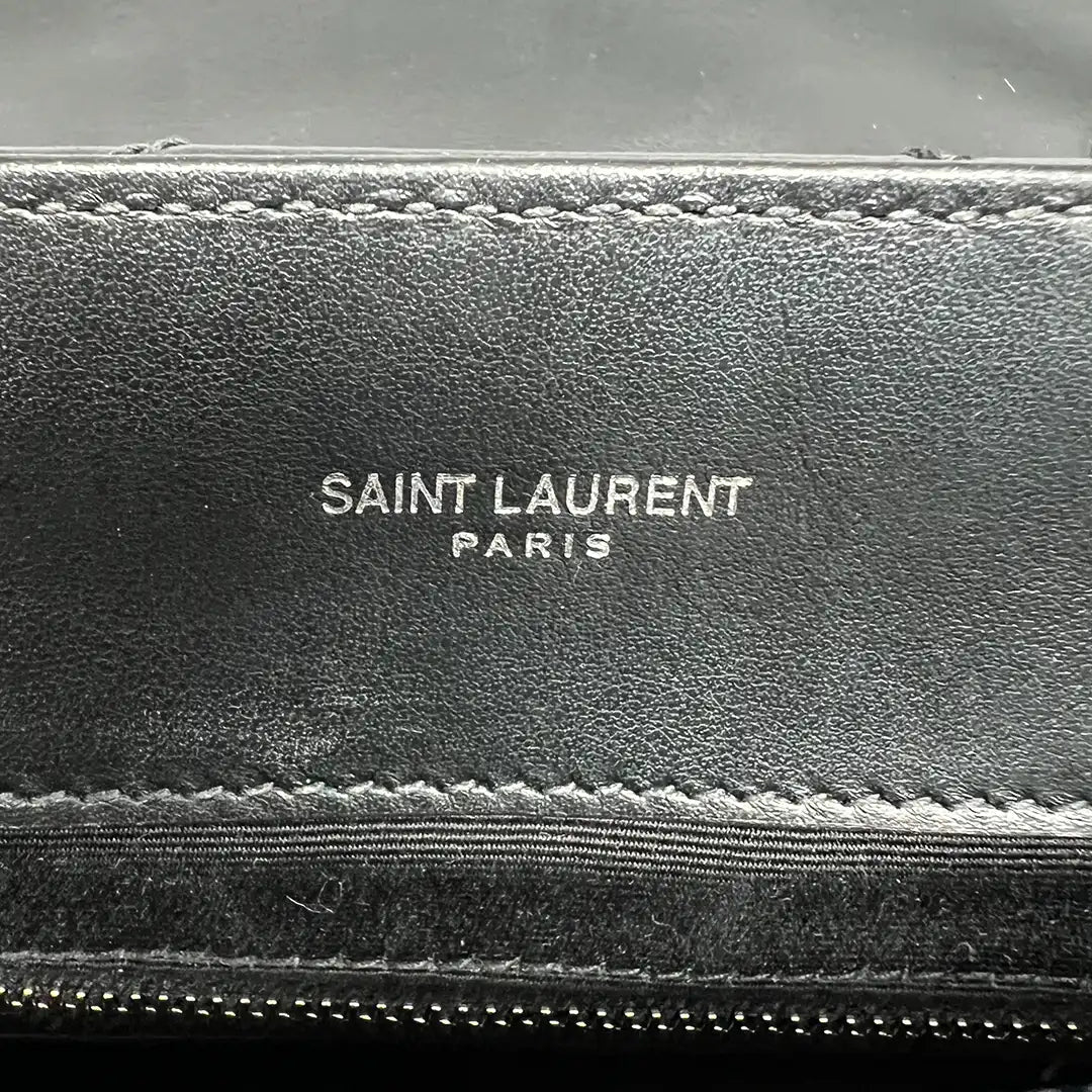 Saint Laurent YSL LouLou Medium gestepptes Leder schwarz silberne Hardware/ sehr gut Saint Laurent