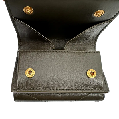 Saint Laurent Origami Trifold Leder Geldbörse light musk / sehr gut Saint Laurent