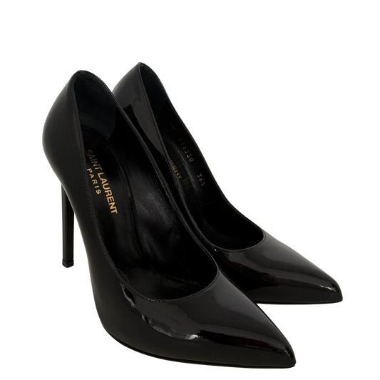 Saint Laurent Zoe Pumps Lackleder Größe 36 1/2 Schwarz / sehr gut Saint Laurent