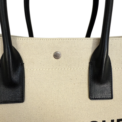 Saint Laurent Large Tote Tasche Rive Gauche Beige / sehr gut Saint Laurent