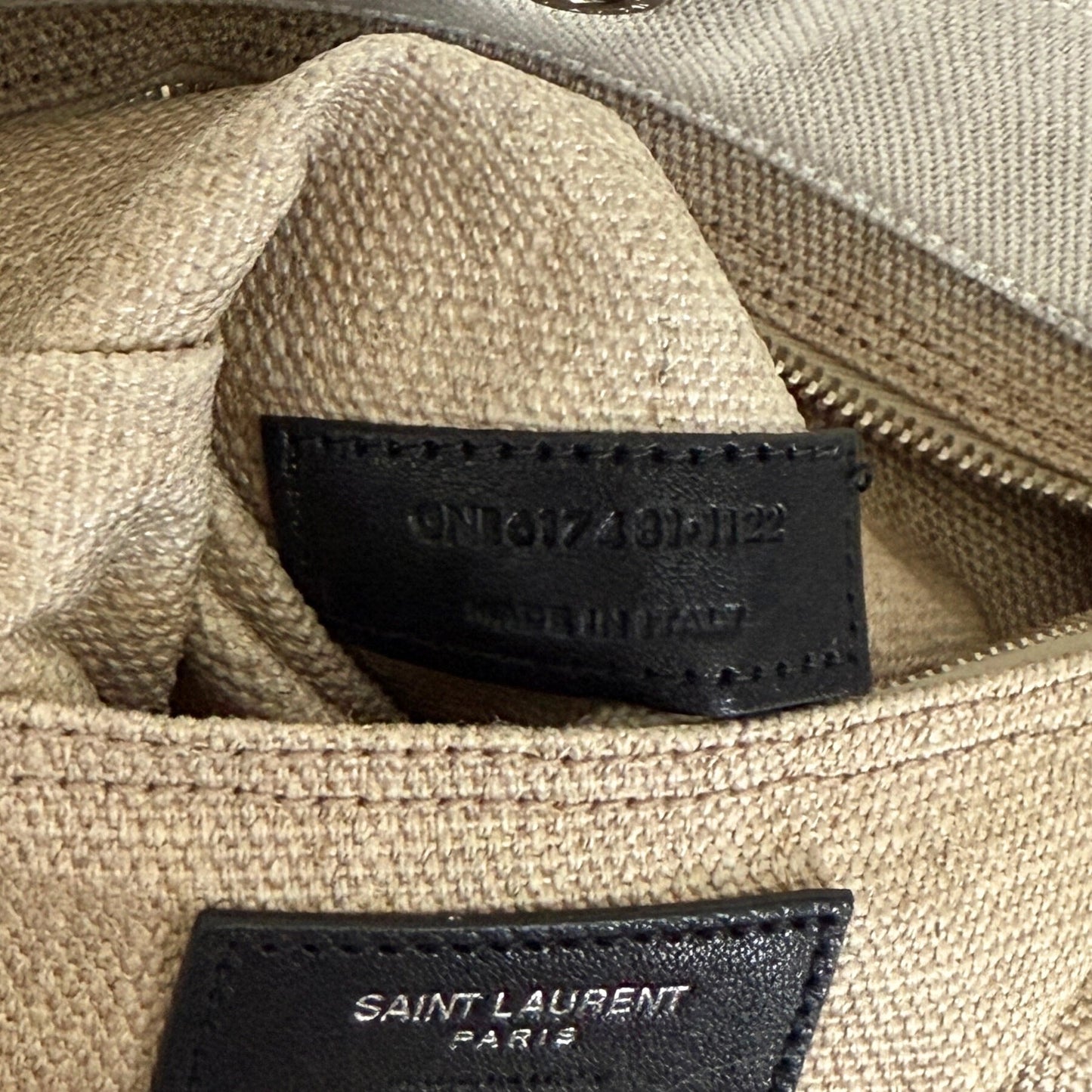 Saint Laurent Large Tote Tasche Rive Gauche Beige / sehr gut Saint Laurent
