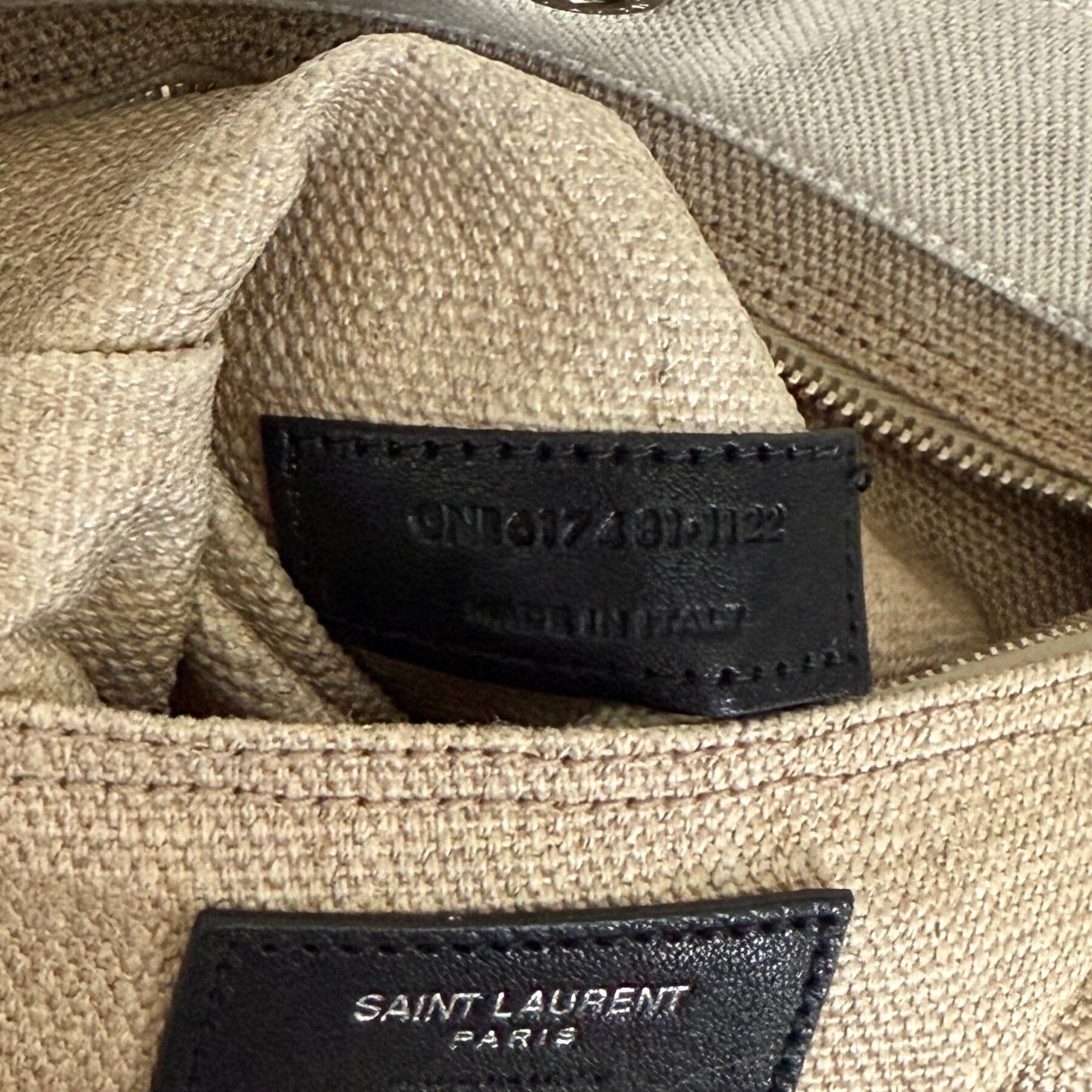 Saint Laurent Large Tote Tasche Rive Gauche Beige / sehr gut Saint Laurent