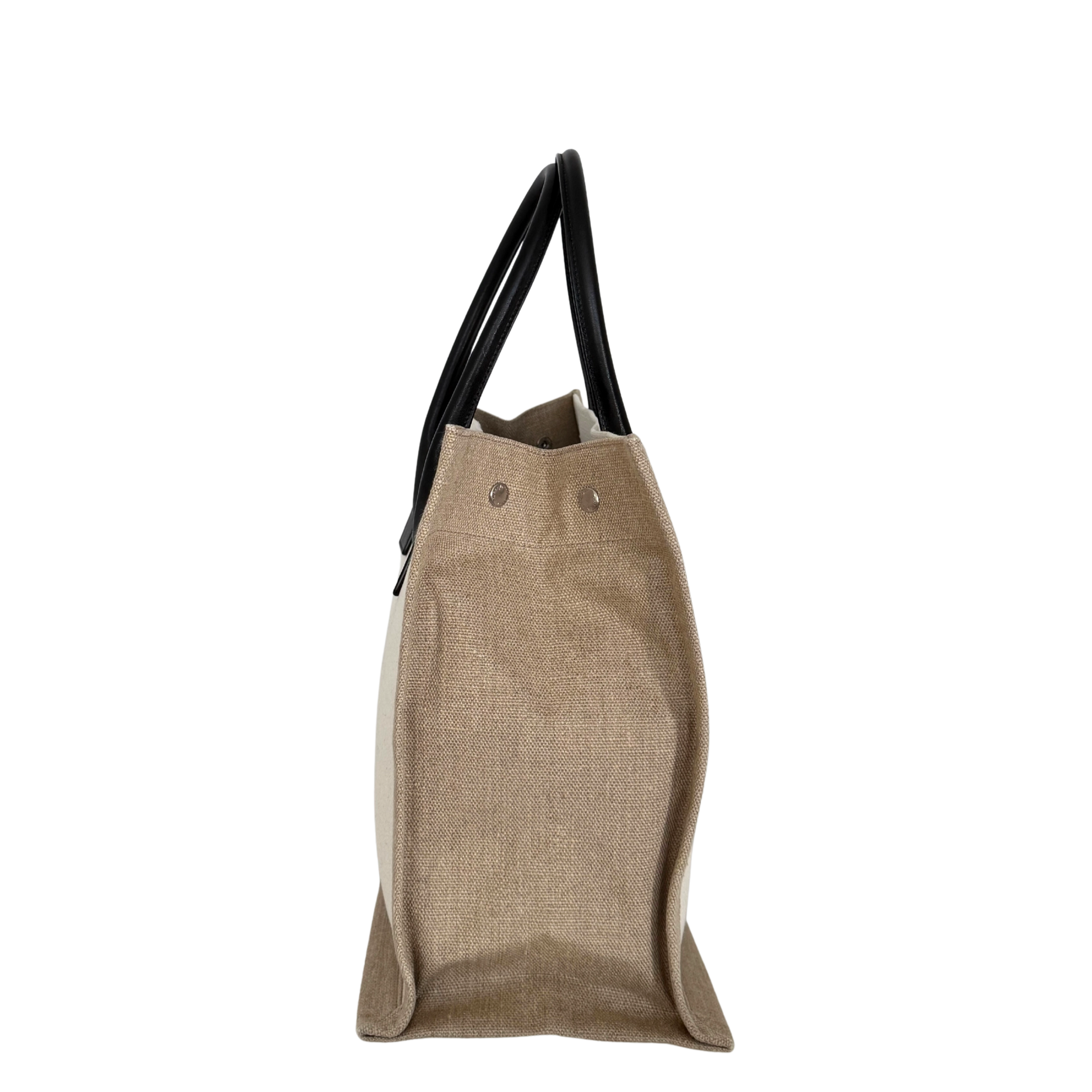 Saint Laurent Large Tote Tasche Rive Gauche Beige / sehr gut Saint Laurent