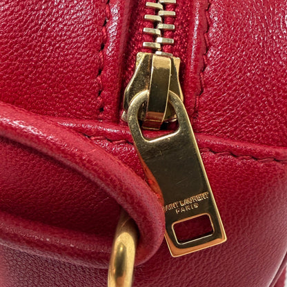 Saint Laurent Victoire Camera Bag rot Lammleder / sehr gut Saint Laurent