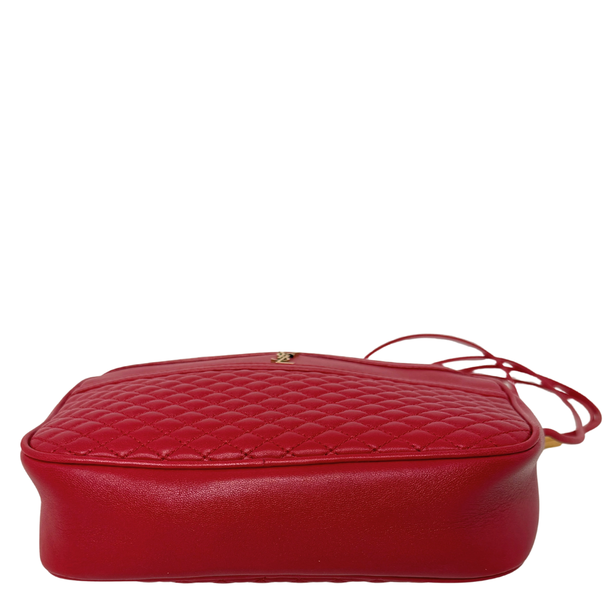 Saint Laurent Victoire Camera Bag rot Lammleder / sehr gut Saint Laurent
