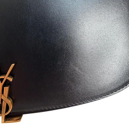 Saint Laurent Voltaire Small Boxleder Schwarz Gold Saint Laurent