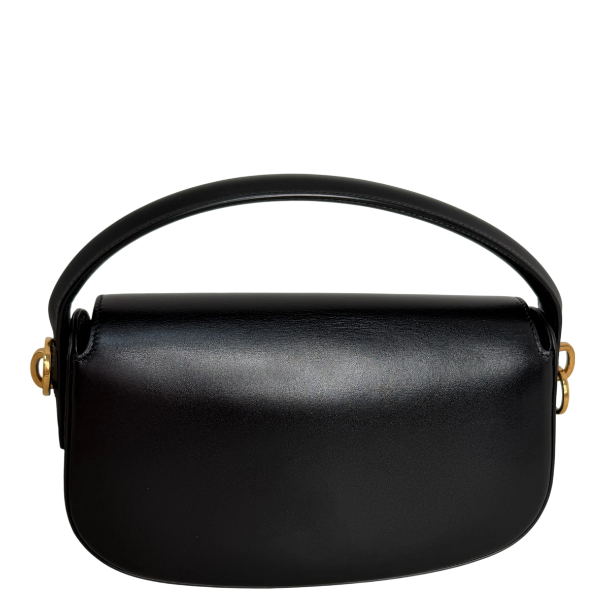 Saint Laurent Voltaire Small Boxleder Schwarz Gold Saint Laurent