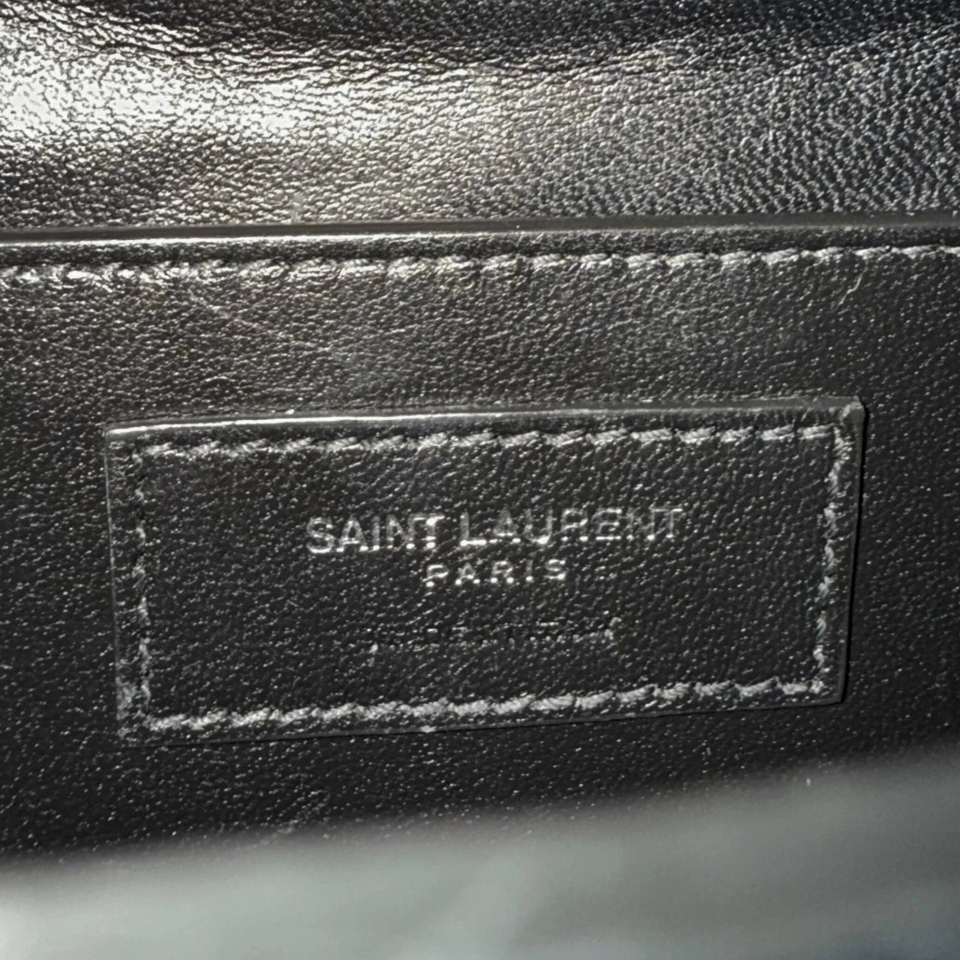Saint Laurent Demi Lune Minaudiere Schwarz / sehr gut Saint Laurent