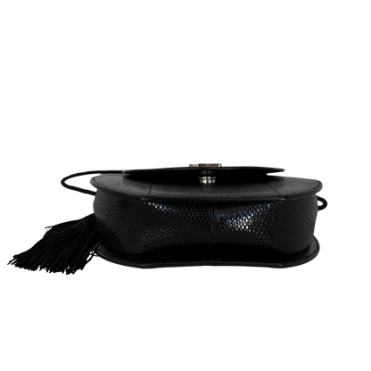 Saint Laurent Demi Lune Minaudiere Schwarz / sehr gut Saint Laurent