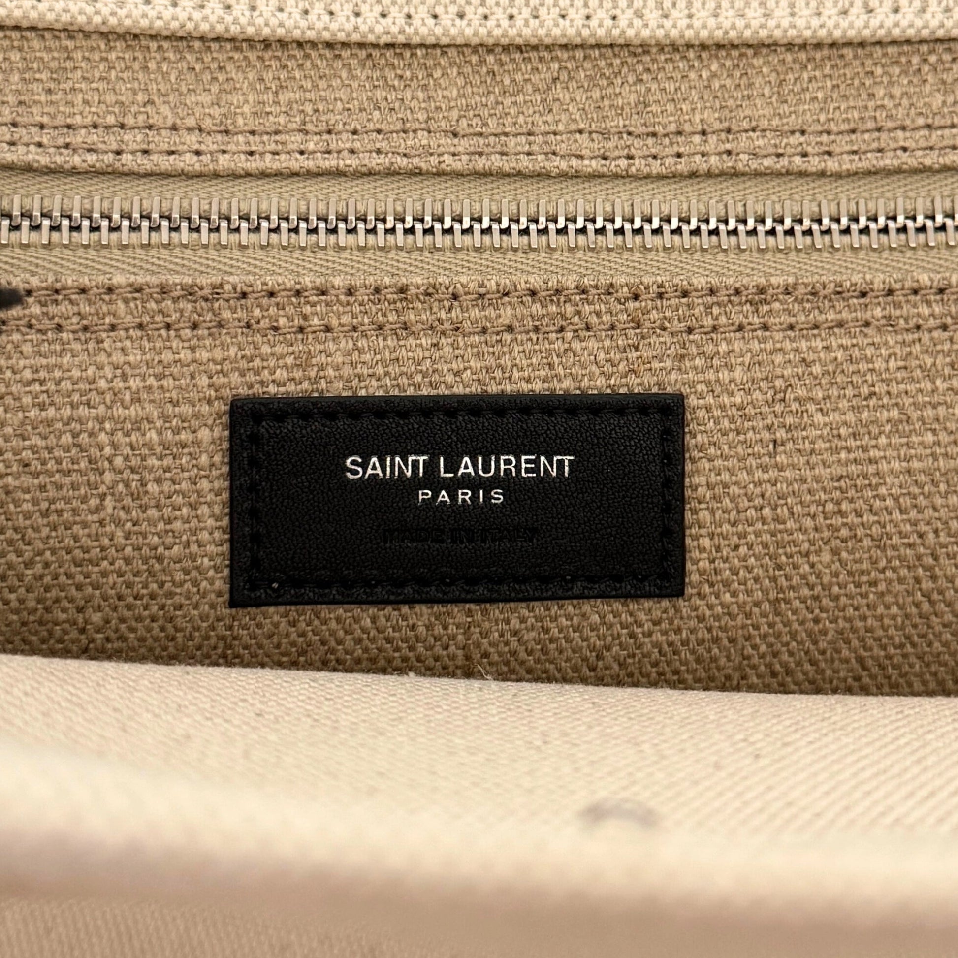 Saint Laurent Tote Tasche Rive Gauche Beige / sehr gut Saint Laurent