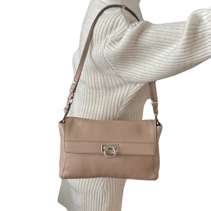 Salvatore Ferragamo Sofia Satchel Bag Beige / sehr gut Salvatore Ferragamo