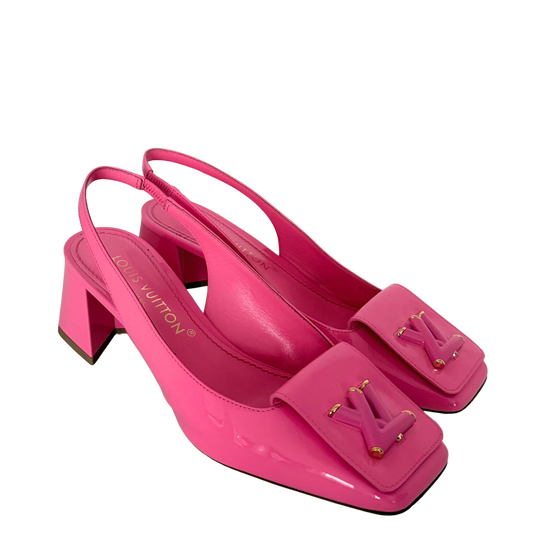 Louis Vuitton Shake Slingback Pump Größe 39 Pink Fullset / sehr gut Louis Vuitton
