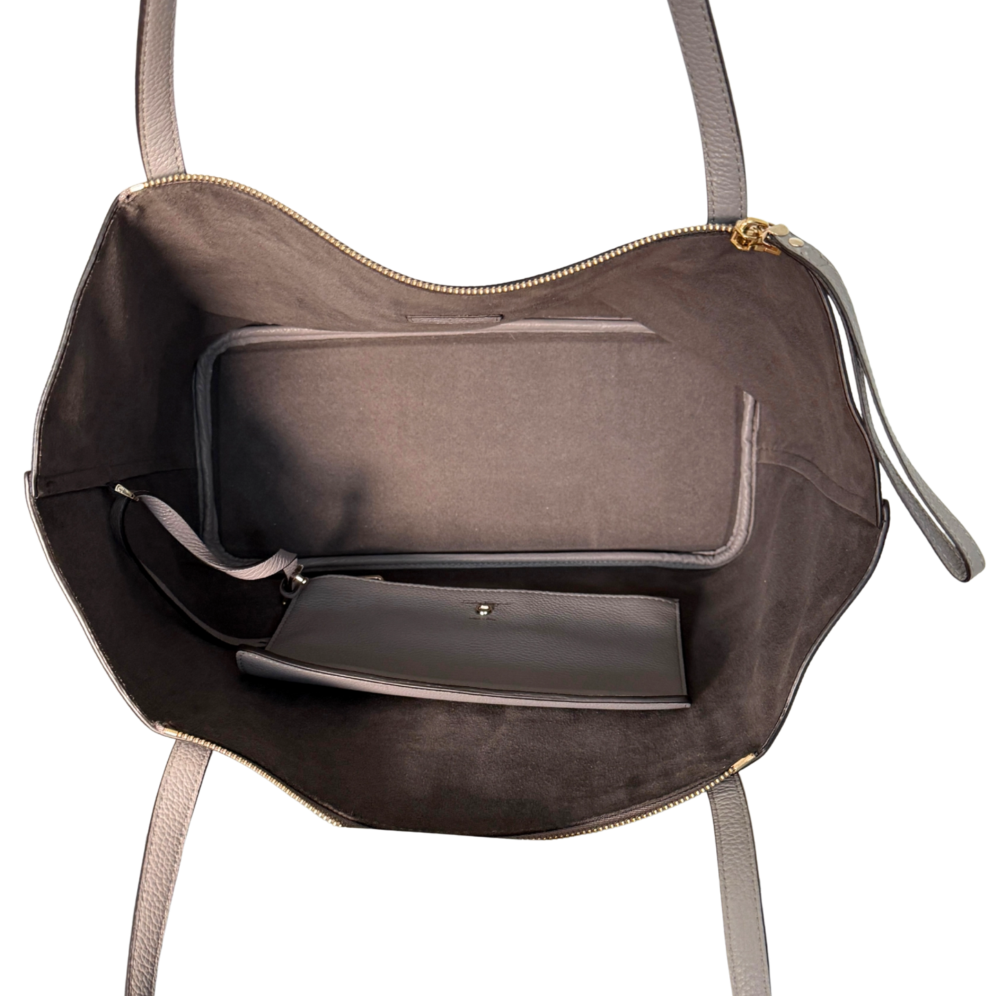 Salvatore Ferragamo City Tote Bag mittelgroß Grau / sehr gut