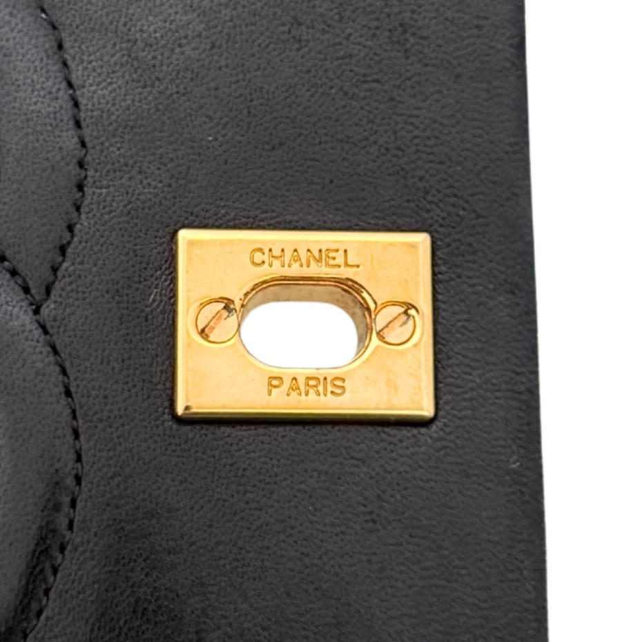 Chanel Timeless Single Flap Small Lammleder Schwarz / gut Chanel