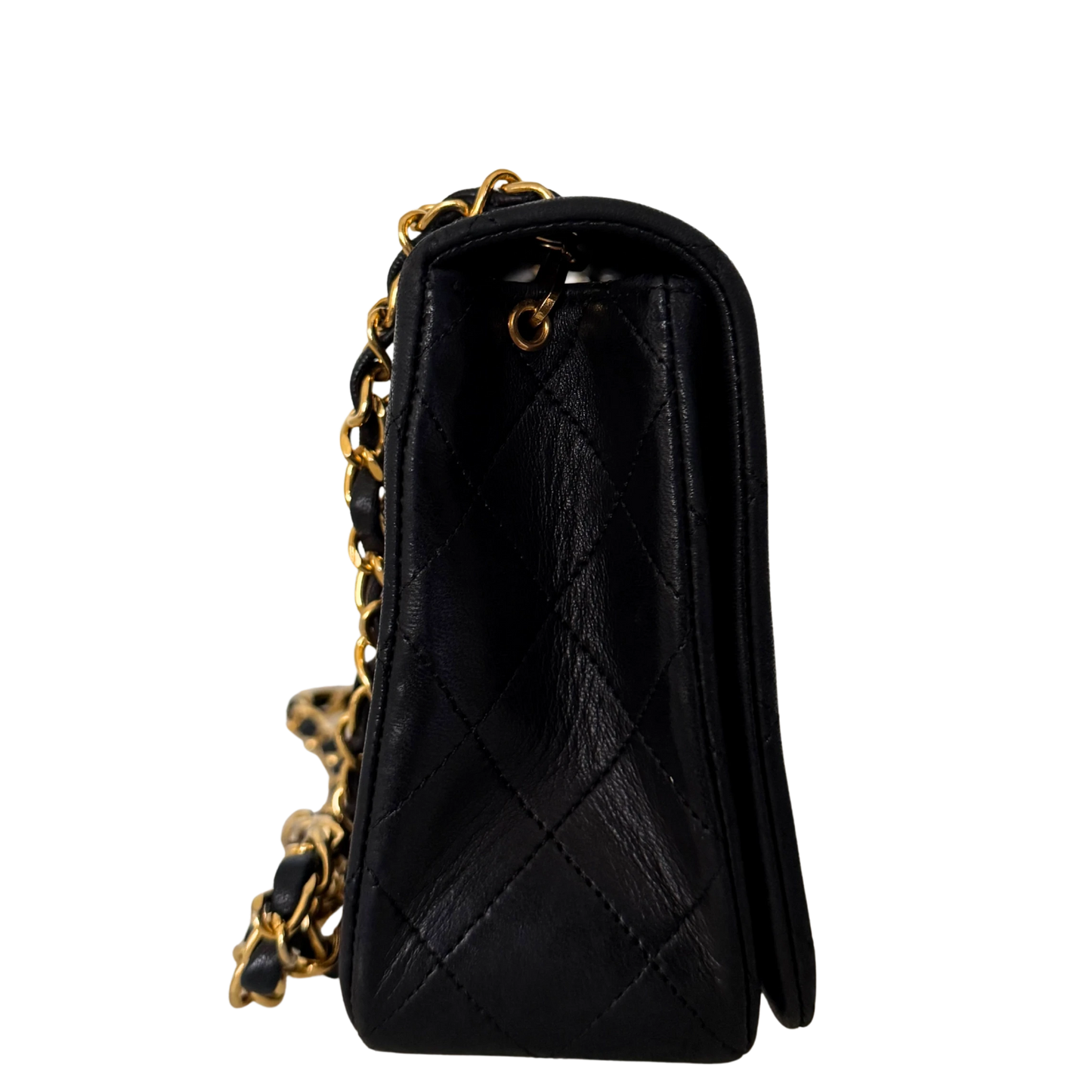 Chanel Timeless Single Flap Small Lammleder Schwarz / gut Chanel