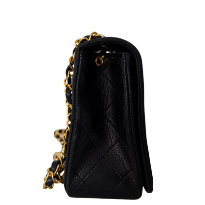 Chanel Timeless Single Flap Small Lammleder Schwarz / gut Chanel