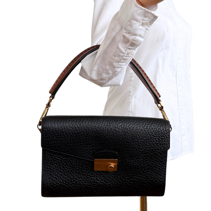 Prada Sound Schultertasche Schwarz / sehr gut Prada