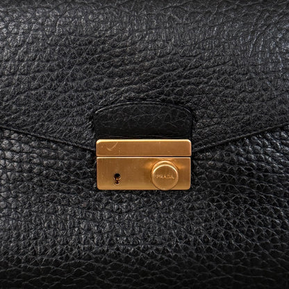 Prada Sound Schultertasche Schwarz / sehr gut Prada