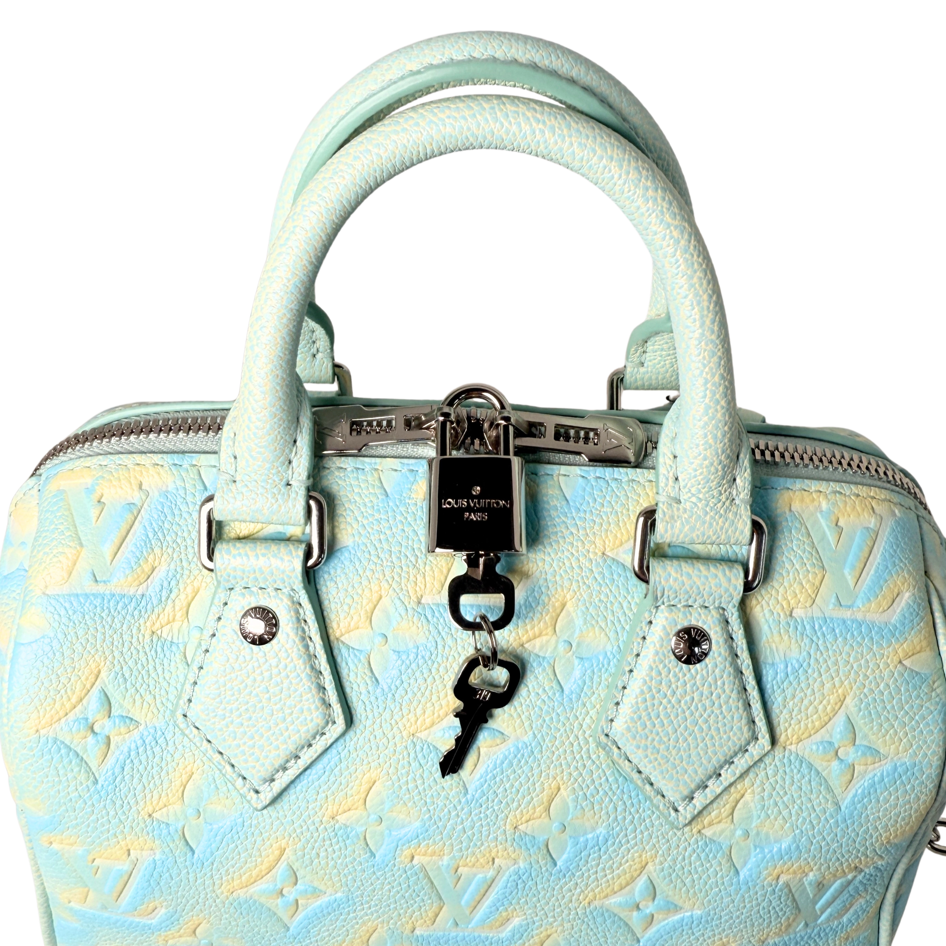 Louis Vuitton Speedy Bandoulière 20 Stardust M46092 Wassergrün / neuwertig Louis Vuitton