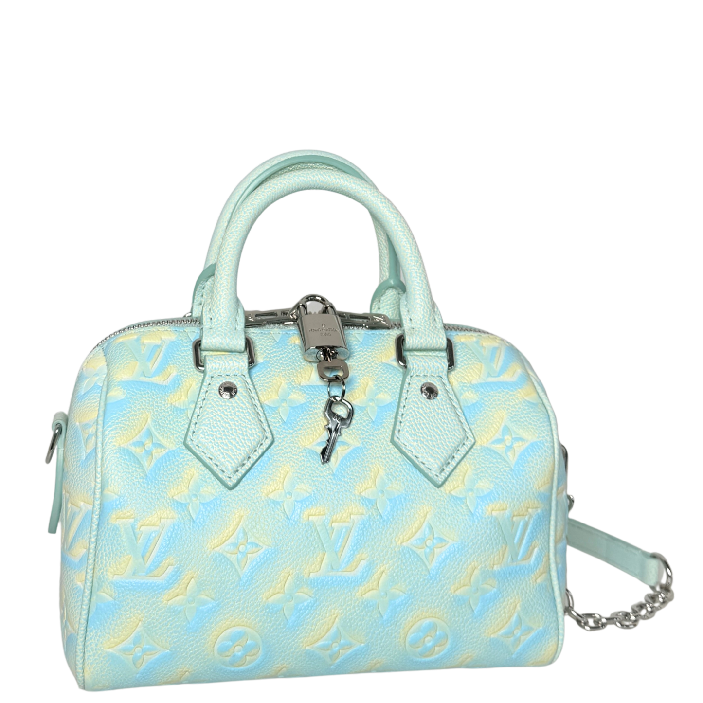 Louis Vuitton Speedy Bandoulière 20 Stardust M46092 Wassergrün / neuwertig Louis Vuitton