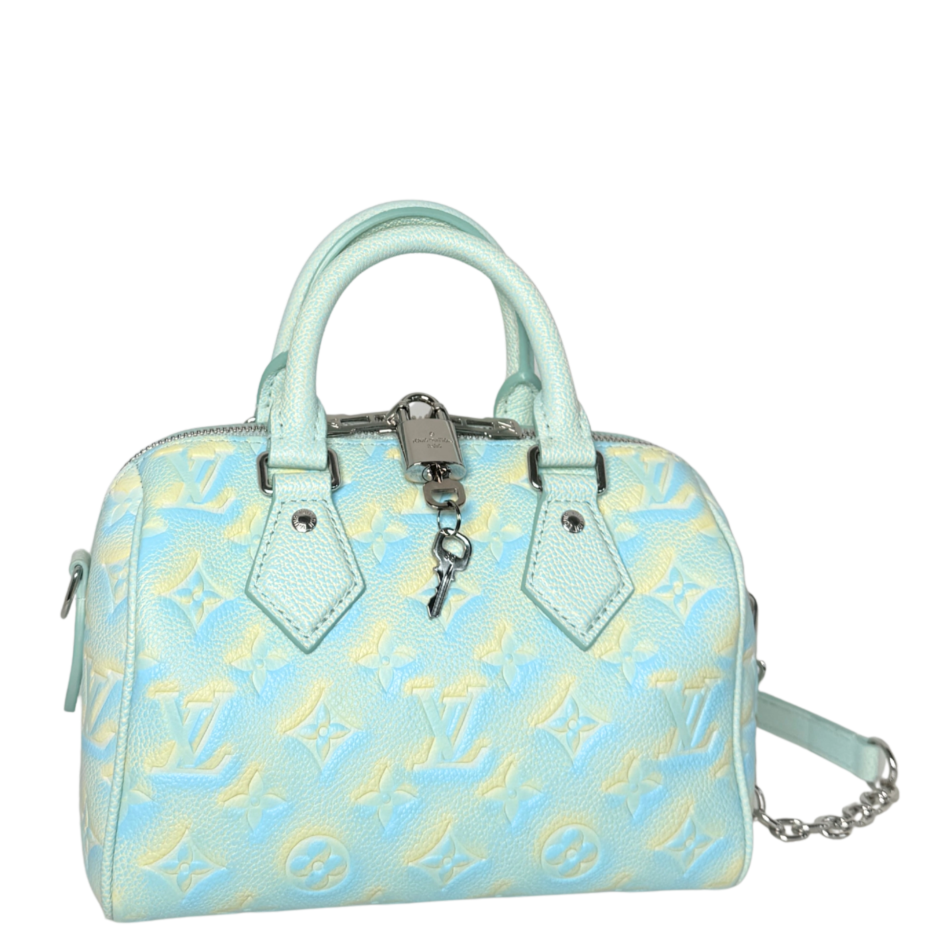 Louis Vuitton Speedy Bandoulière 20 Stardust M46092 Wassergrün / neuwertig Louis Vuitton