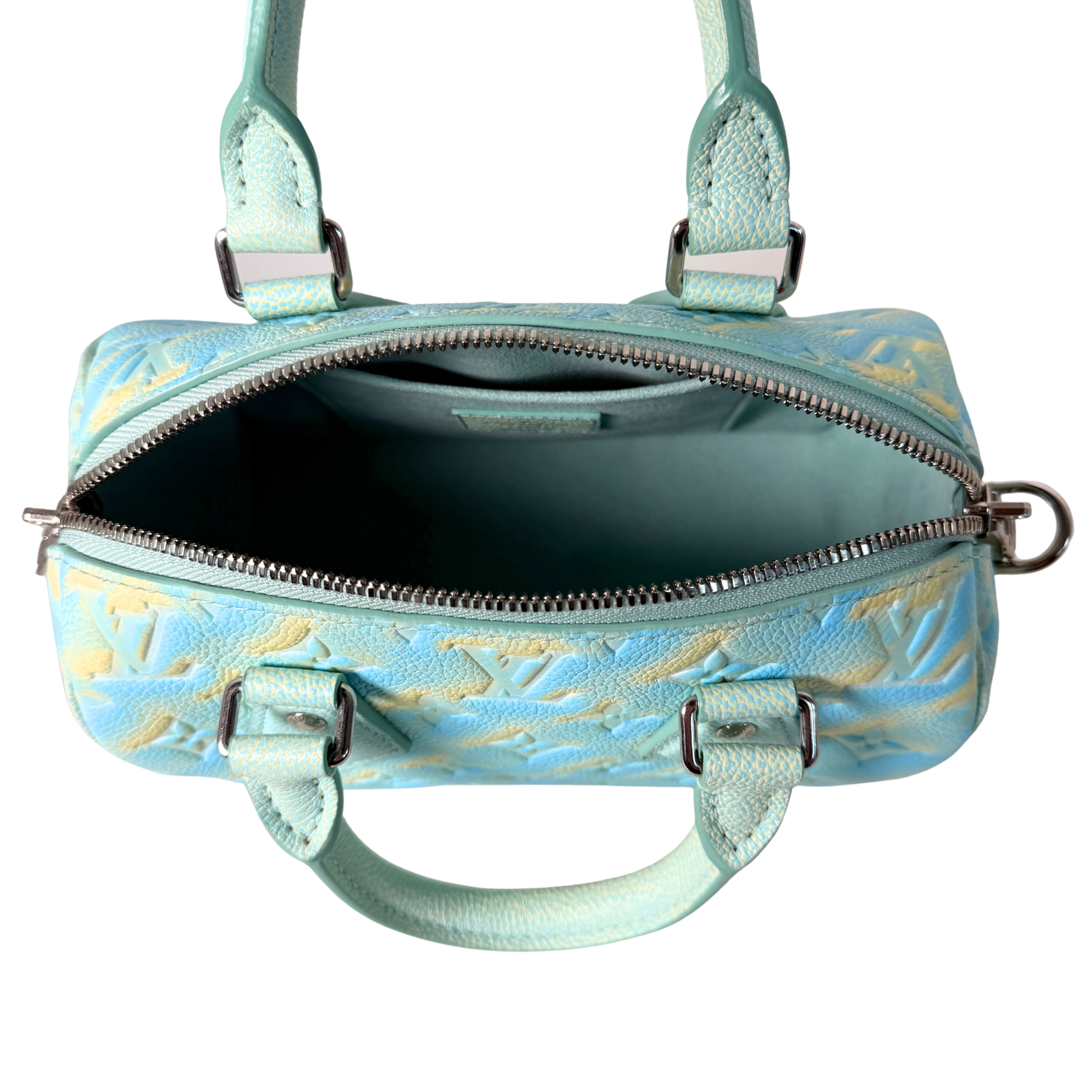 Louis Vuitton Speedy Bandoulière 20 Stardust M46092 Wassergrün / neuwertig Louis Vuitton