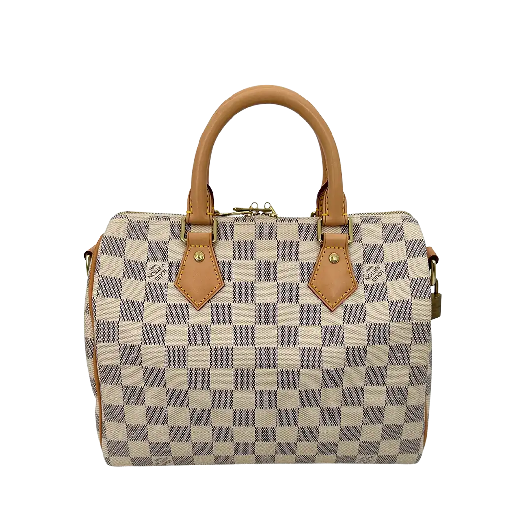 Louis Vuitton Speedy 25 mit Schulterriemen Damier Azur Canvas 2015 / sehr gut Louis Vuitton