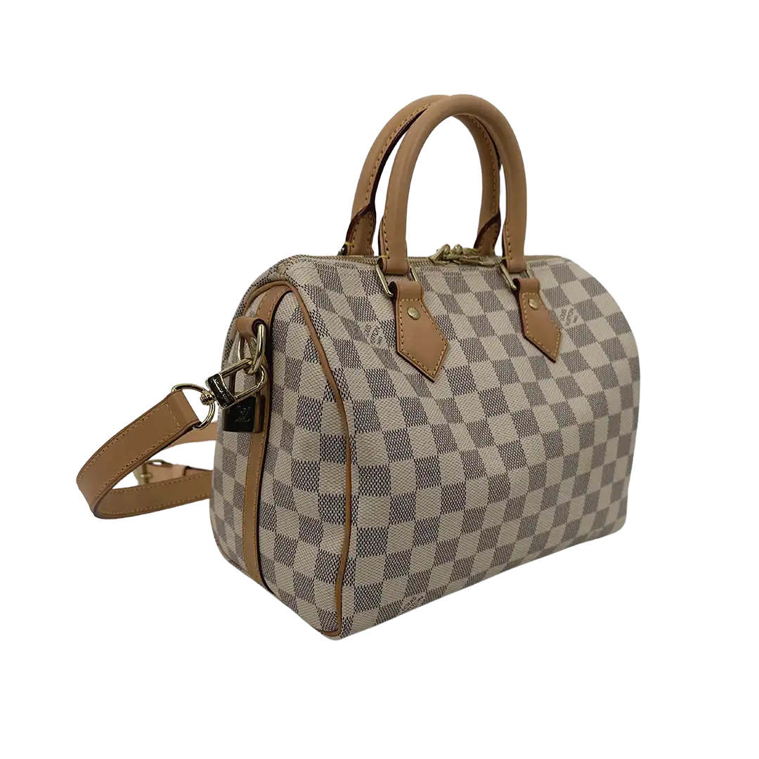 Louis Vuitton Speedy 25 mit Schulterriemen Damier Azur Canvas 2015 / sehr gut Louis Vuitton