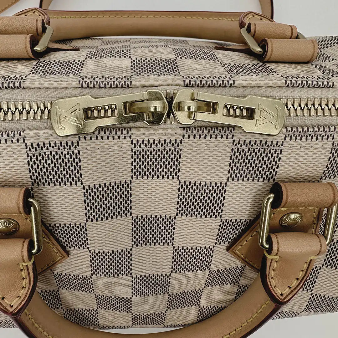 Louis Vuitton Speedy 25 mit Schulterriemen Damier Azur Canvas 2015 / sehr gut Louis Vuitton