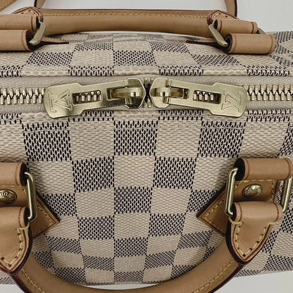 Louis Vuitton Speedy 25 mit Schulterriemen Damier Azur Canvas 2015 Fullset / sehr gut Louis Vuitton