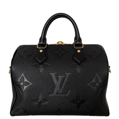 Louis Vuitton Speedy 25 mit Schulterriemen Schwarz Fullset / neuwertig Louis Vuitton