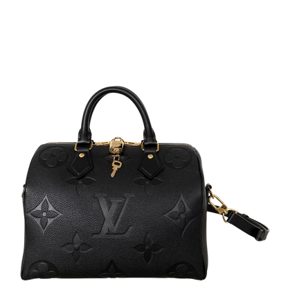 Louis Vuitton Speedy 25 mit Schulterriemen Schwarz Fullset / neuwertig Louis Vuitton