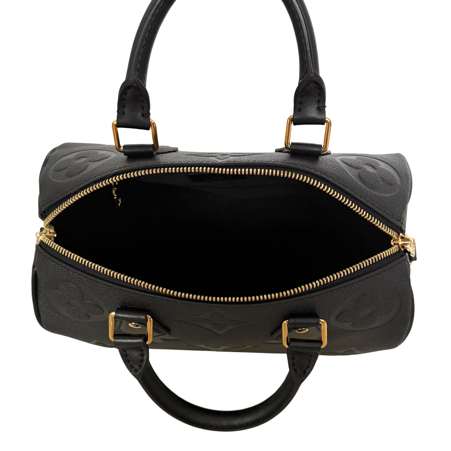 Louis Vuitton Speedy 25 mit Schulterriemen Schwarz Fullset / neuwertig Louis Vuitton