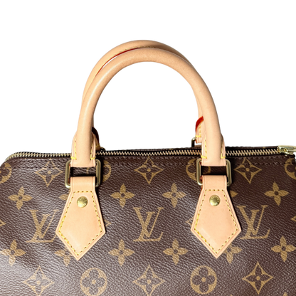 Louis Vuitton Speedy 25 Monogram Canvas Braun / sehr gut Louis Vuitton