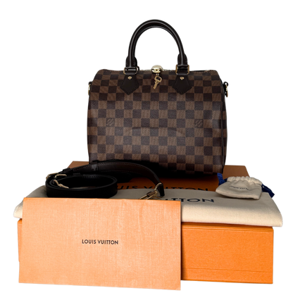Louis Vuitton Speedy 25 Damier Ebene Braun Fullset / neuwertig Echtheitscheck