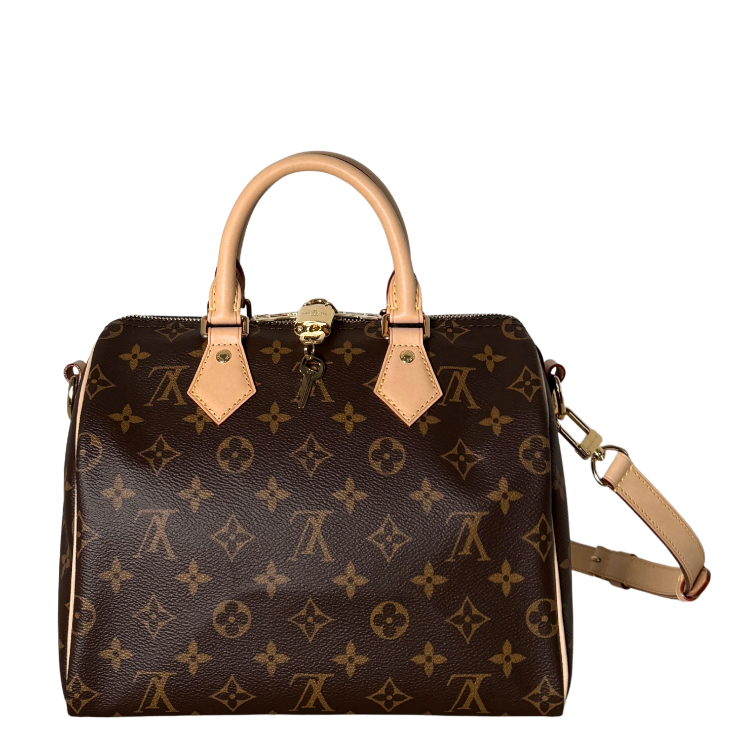 Louis Vuitton Speedy 25 Bandouliere Monogram Canvas Braun Fullset / neuwertig
