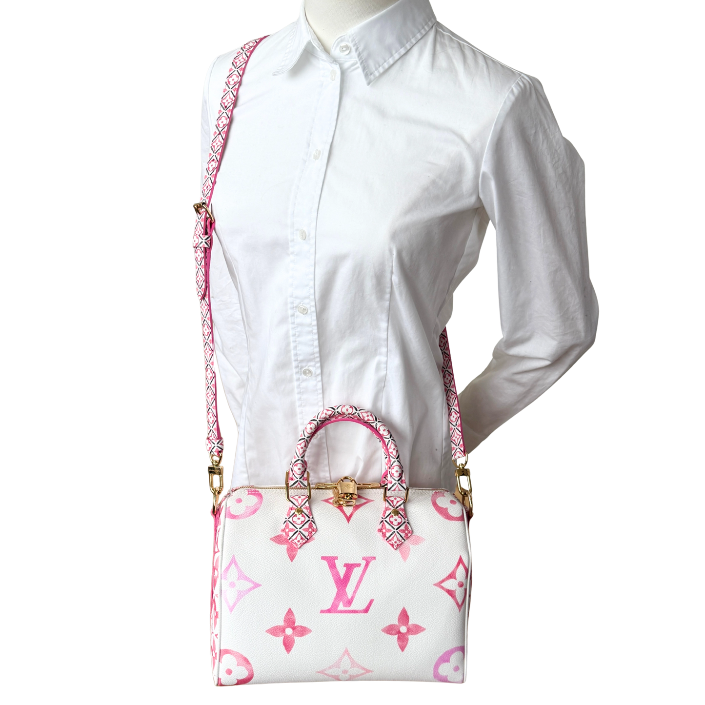Louis Vuitton Speedy Bandoulière 25 By The Pool Limited Edition Pink / neuwertig Louis Vuitton