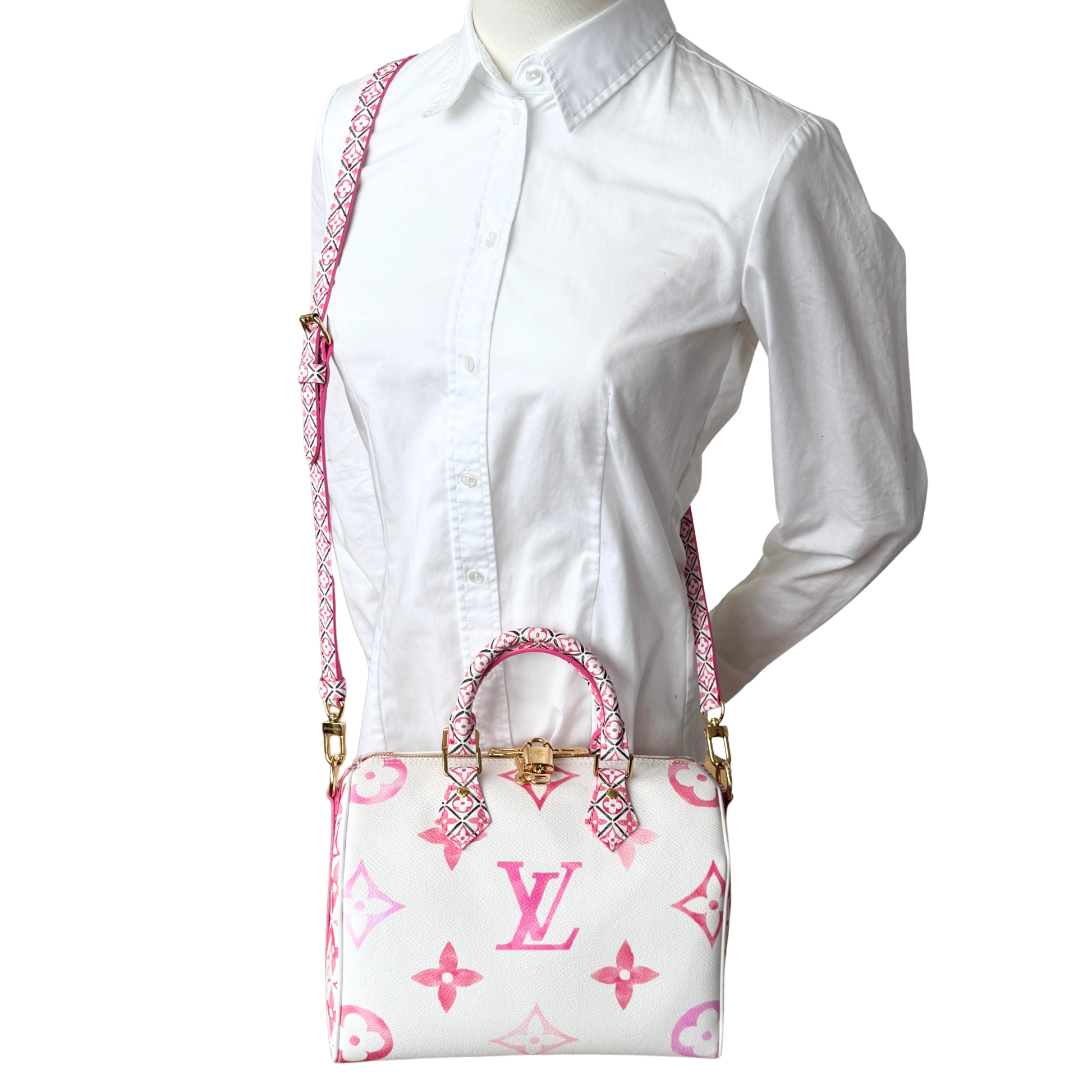 Louis Vuitton Speedy Bandoulière 25 By The Pool Limited Edition Pink / neuwertig Louis Vuitton