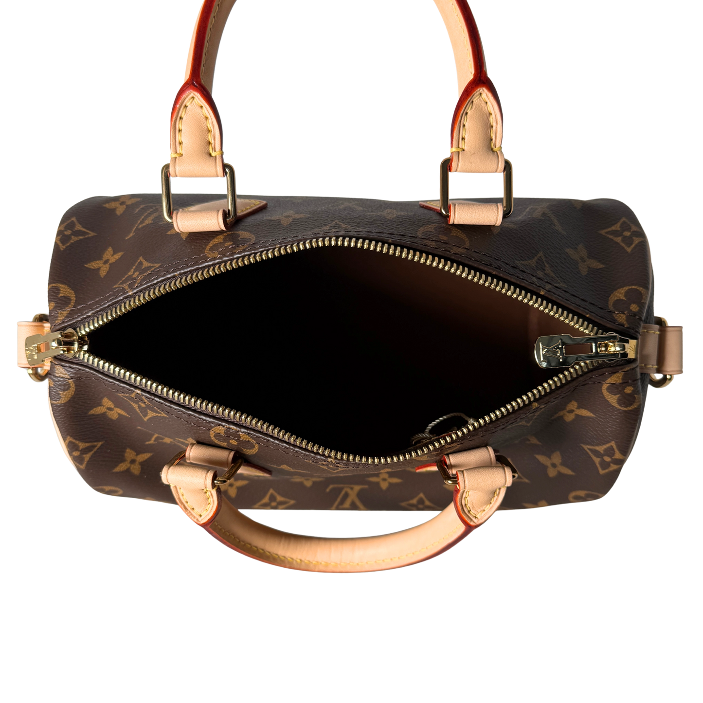 Louis Vuitton Speedy 25 Bandouliere Monogram Canvas Braun Fullset / neuwertig