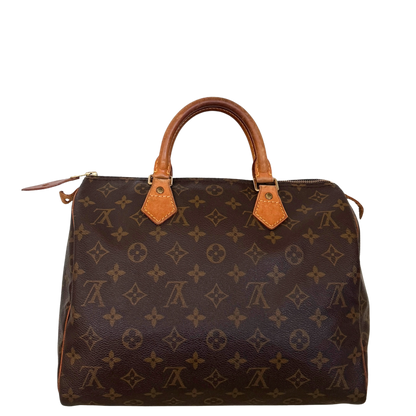 Louis Vuitton Speedy 30 Monogram Braun / akzeptabel Louis Vuitton